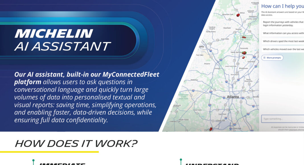 Michelin Bağlantılı Filo, platforma yapay zeka asistanını ekledi

